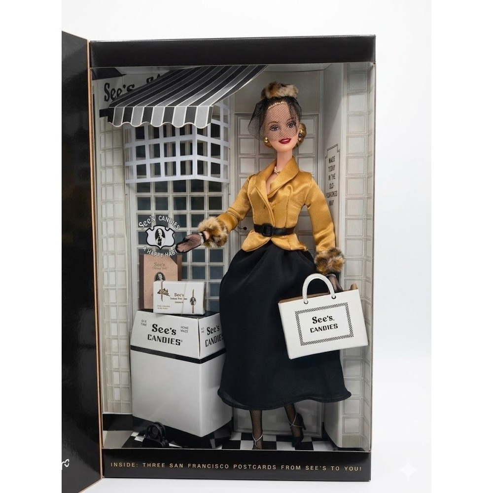Mattel Barbie Doll 2001 I‎ Left My Heart In San Francisco See's Candies Retro